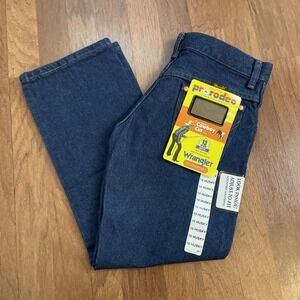 Wrangler Pro Rodeo Cowboy Cut Denim Jeans BOYS 10 Husky Adjustable Waist NWT